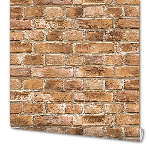 Обои флизелиновые Кирпичи коричневые 0.53 м 317 14